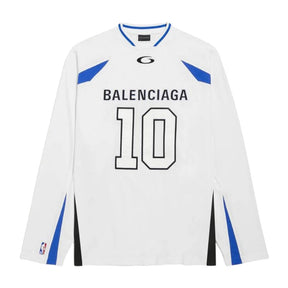 Camisa Balenciaga x NBA Oversized Jersey White