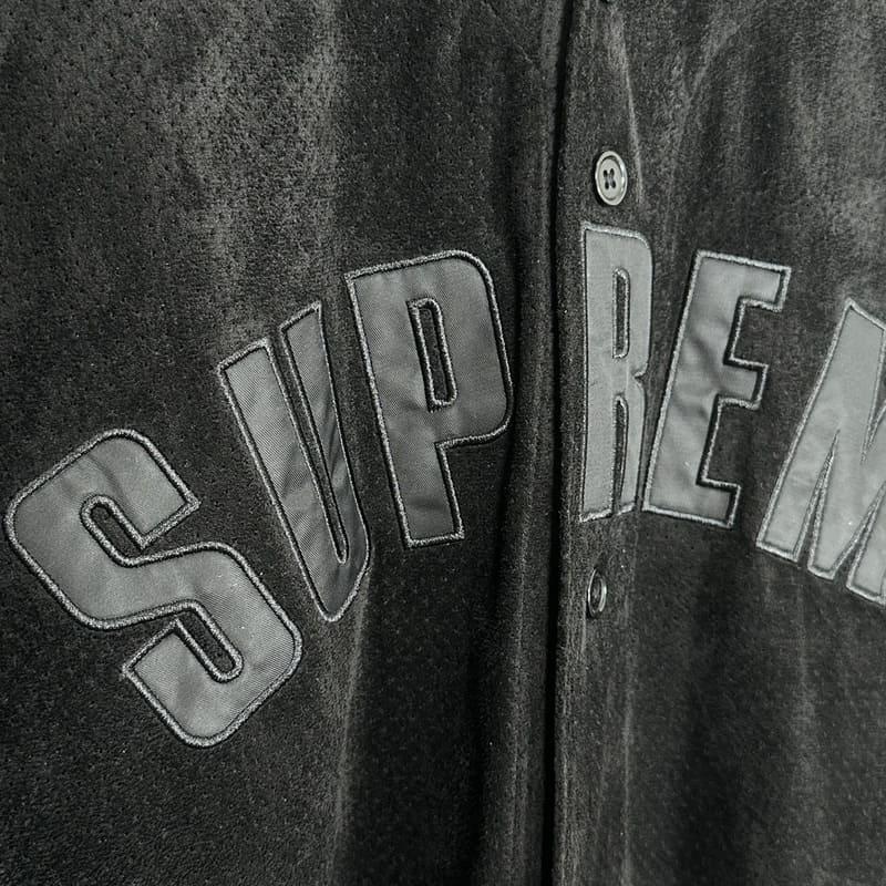 Camiseta Supreme Ultrasuede Mesh Baseball Preto