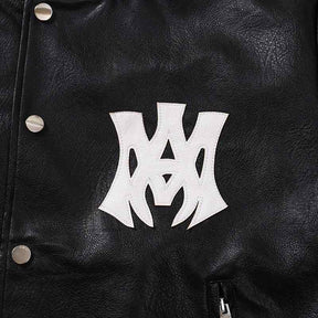 Jaqueta Amiri MA Hollywood bomber Leather Black