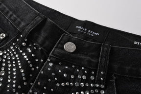 Bermuda Purple Brand Jeans Crystal Black