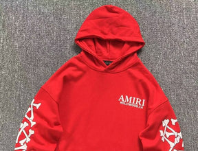 Moletom Amiri Bones Stacked Vermelho