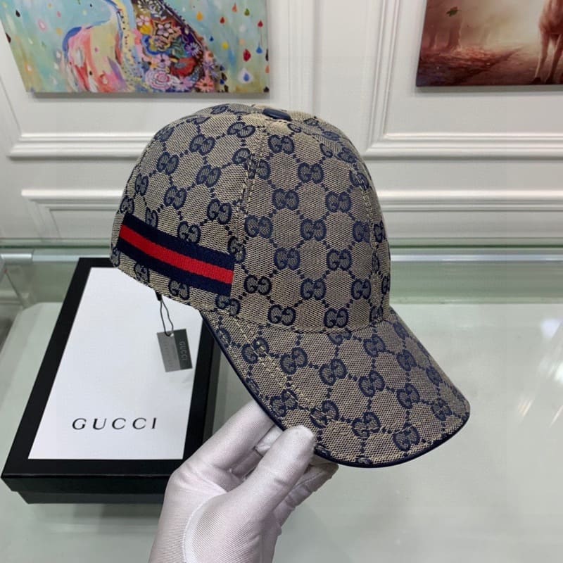 Boné Gucci GG Se Canvas Grey