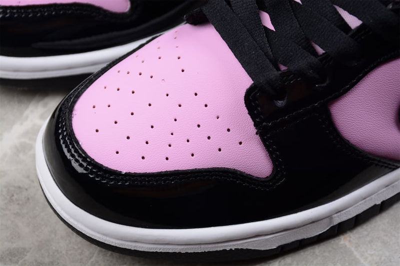 Nike Dunk Low Black Patent Pink
