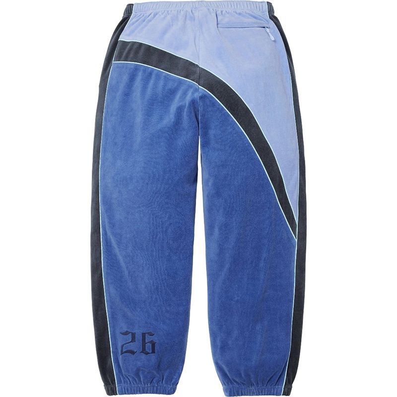Conjunto Supreme x Umbro Velour Track Blue