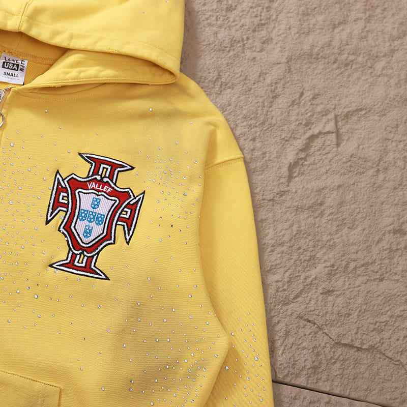 Moletom Vale Forever Sun Custered Zip Yellow