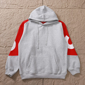 Moletom Supreme Big Logo Jacquard Red Grey