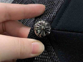 Boné Chrome Hearts Trucker Cemetery Preto/Branco