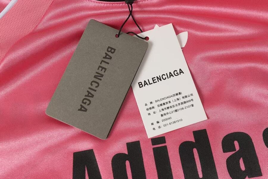 Camisa Balenciaga x Adidas Athletic Jersey Rosa