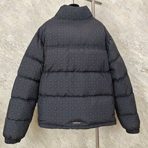 Jaqueta Chrome Hearts Monogram Print Puffer Black