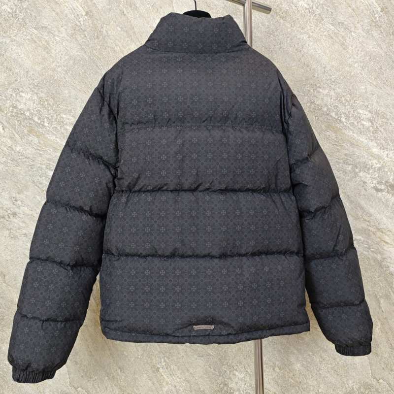 Jaqueta Chrome Hearts Monogram Print Puffer Black