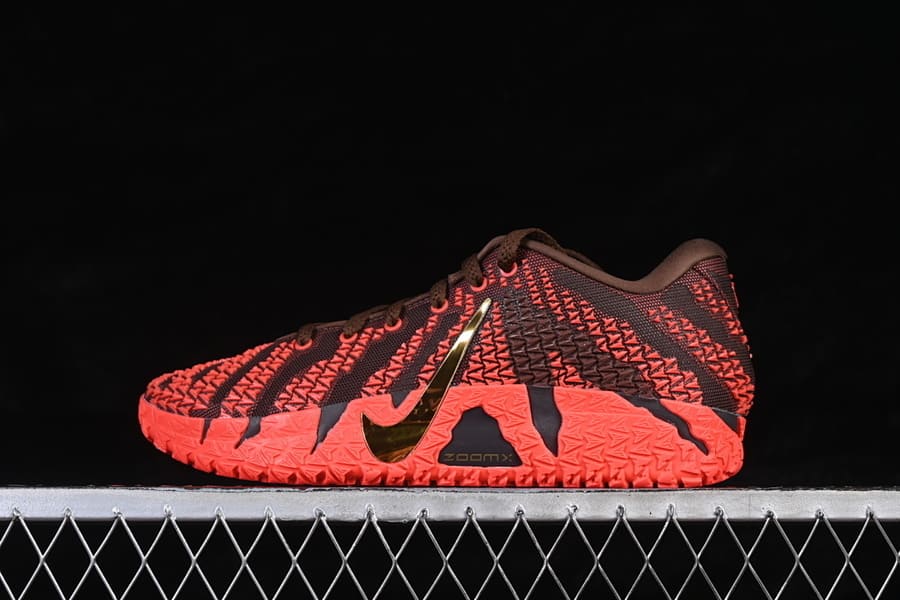 Nike Ja 3 Lunar New Year Light Chocolate and Bright Crimson