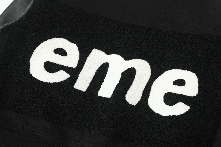Jaqueta Supreme Big Logo Chenille Varsity Black