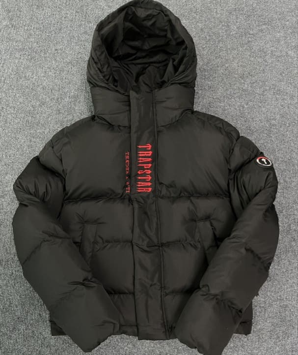 Jaqueta Trapstar Decoded Hooded Puffer 2.0 Infrared Edition
