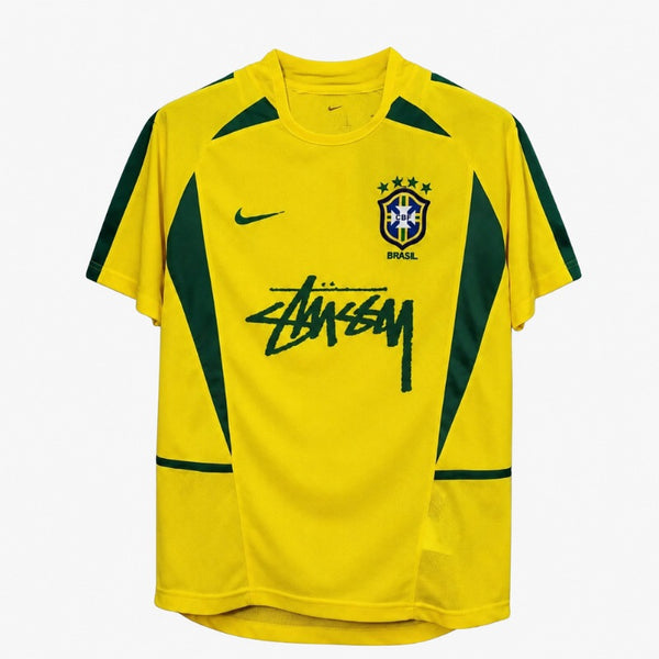 Camiseta Brasil x Stussy Retro Yellow