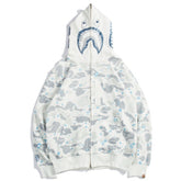 Moletom Bape Shark ABC White Blue Camo