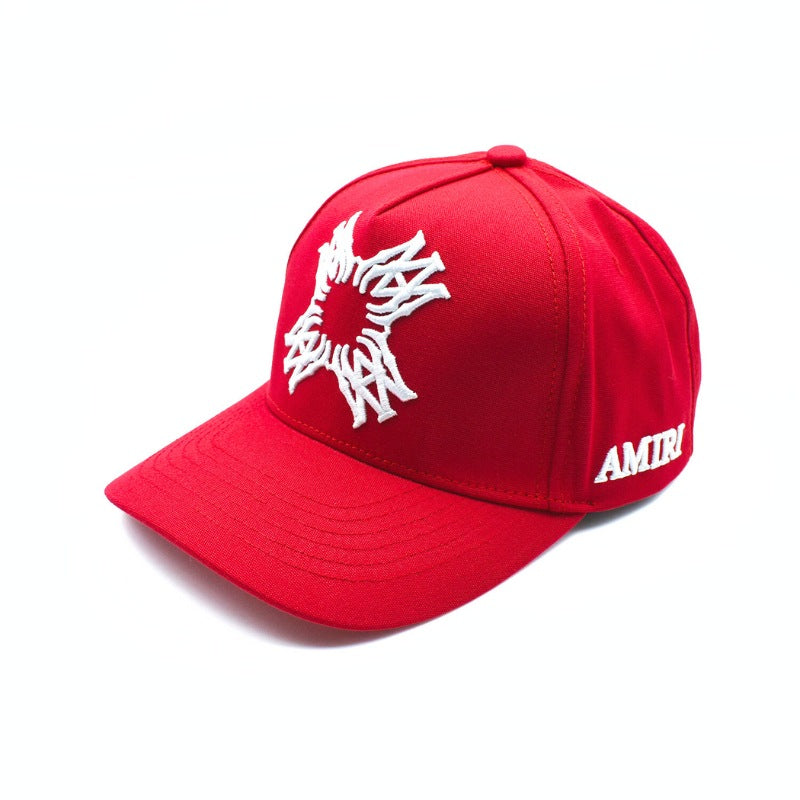 Boné Amiri MA Quad Canvas Vermelho