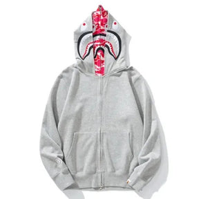 Moletom Bape Shark ABC Pink Grey