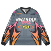 Camisa Hellstar Jersey Long Grey