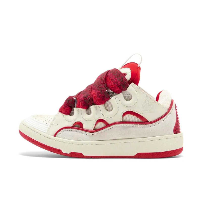 Lanvin Curb White Red