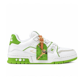 Louis Vuitton LV Trainer White Green