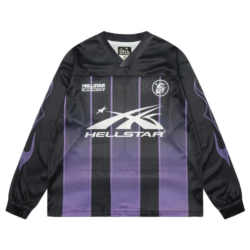Camisa Hellstar Jersey Long Purple/Black