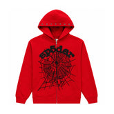 Moletom Sp5der OG Web Studded Zip Red