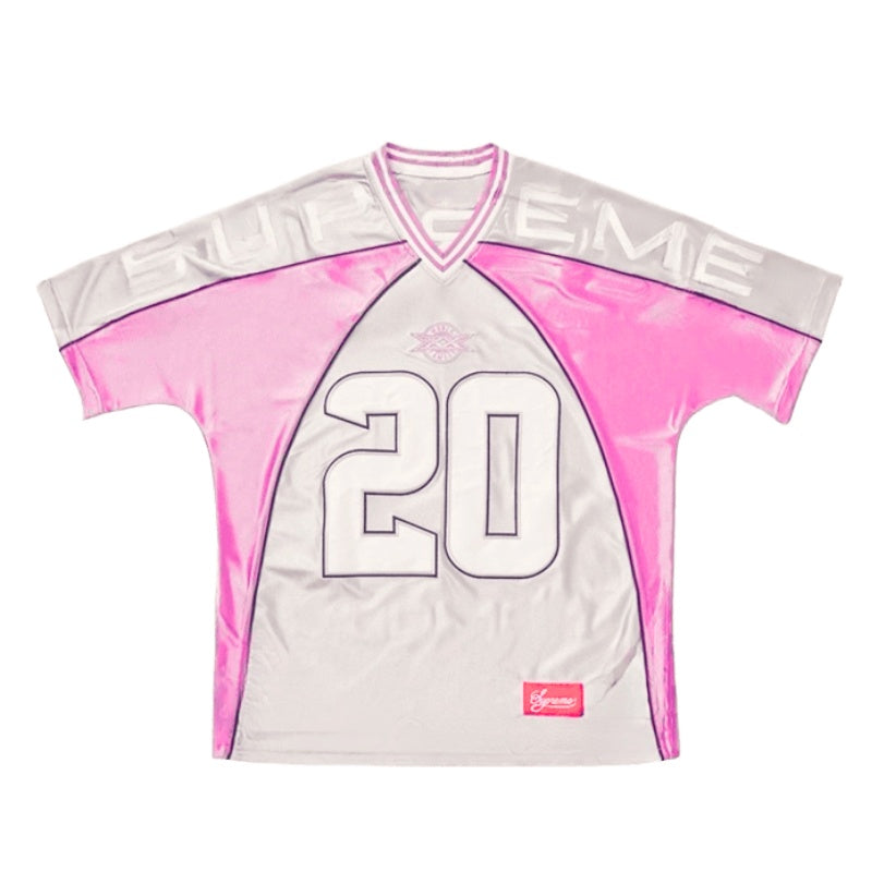 Camiseta Supreme Paneled Jersey Silver