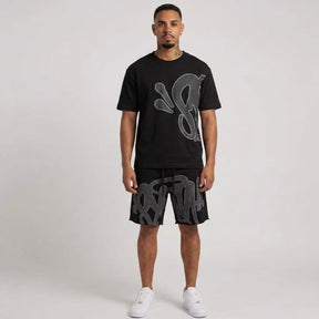 Conjunto Shorts Synaworld Preto/Cinza