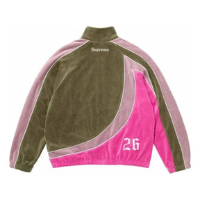 Conjunto Supreme x Umbro Velour Track Olive