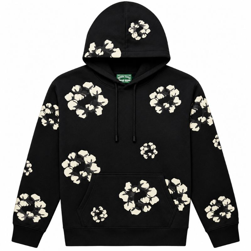 Moletom Denim Tears x CPFM Wreath Black