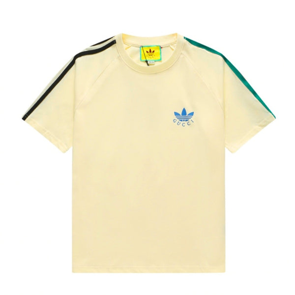 Pronta Entrega - Camiseta Adidas x Gucci Trefoil Print Cream