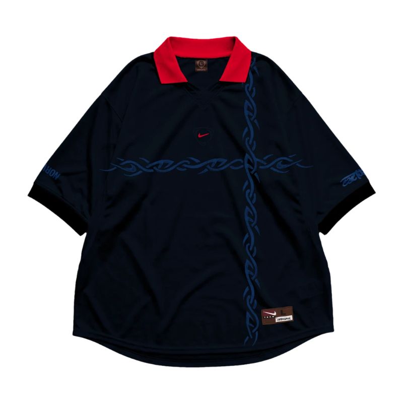Camiseta Cactus Jack x Nike Noruega Total 90 Retro Jersey Blue Marine