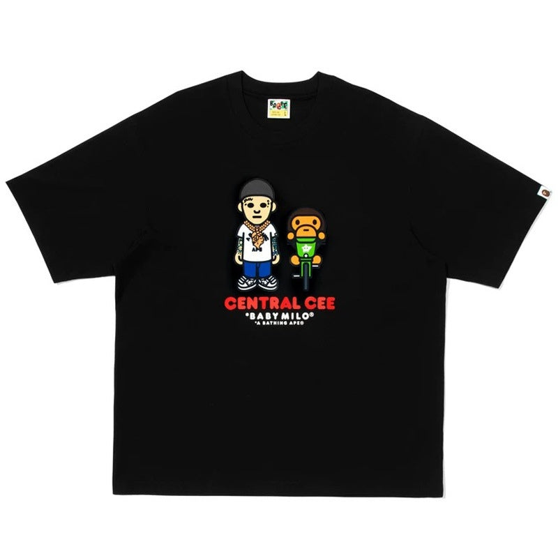 Camiseta BAPE x Syna by Central Cee Bax Milo Black