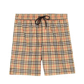 Short Burberry Check Drawcord Swim