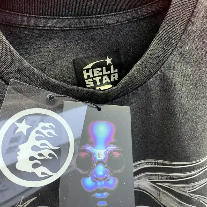 Camiseta Hellstar Washed Logo