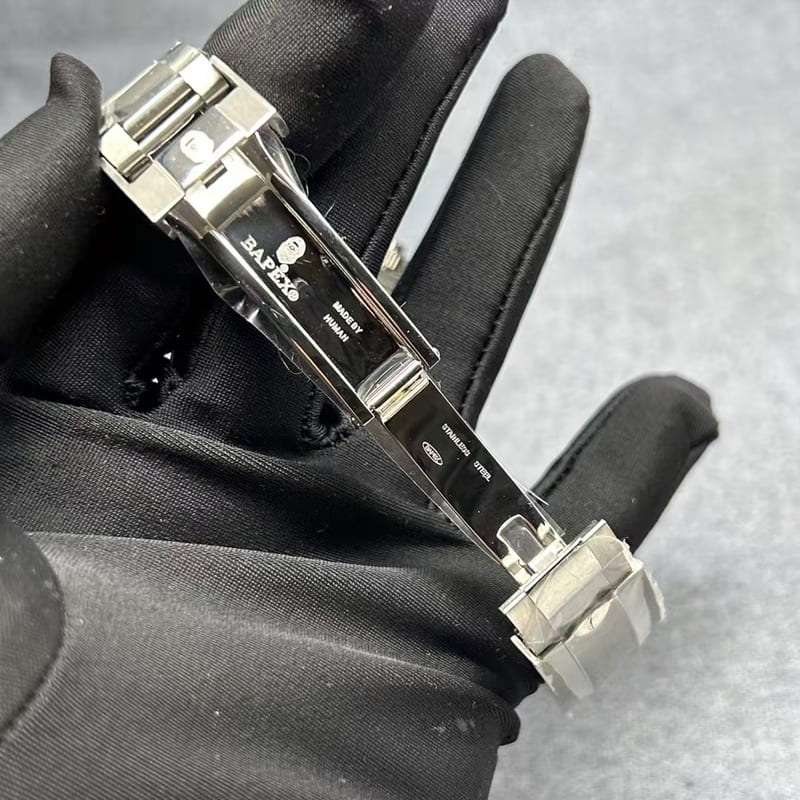 Relógio A Bathing Ape Bapex Type 2 Crystal Stone Verde/Preto