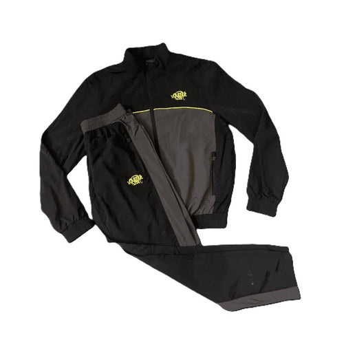 Syna Shell Conjunto Synaworld 'Syna Logo' Shell Preto/Cinza/Amarelo