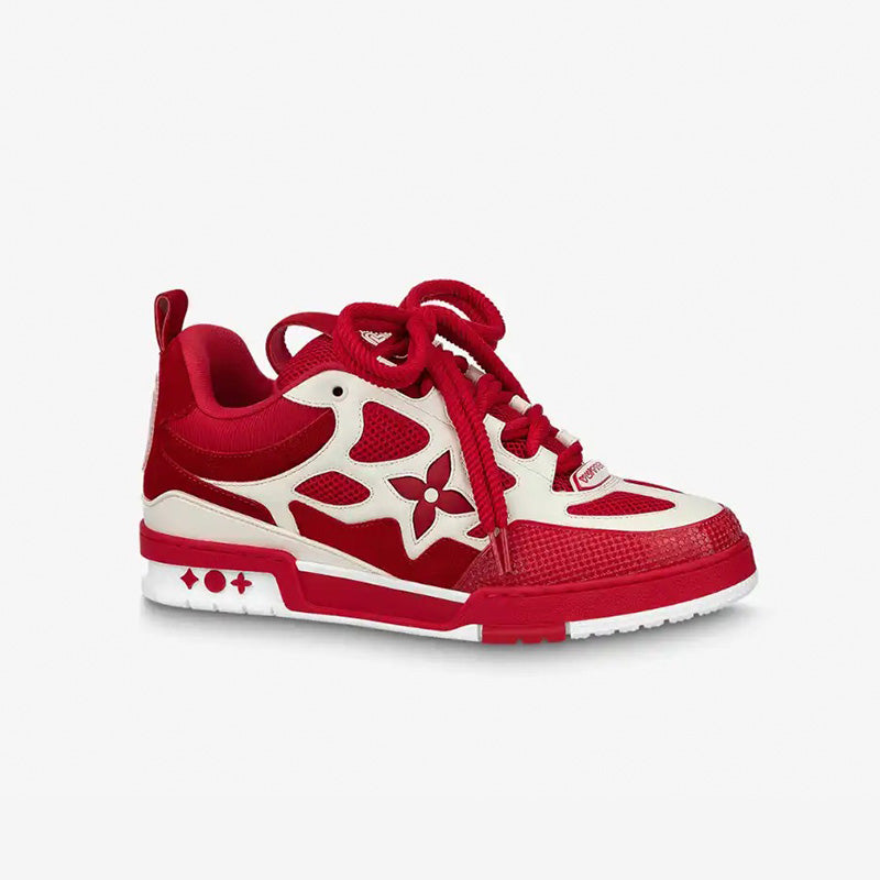 Pronta Entrega - Louis Vuitton LV Skate Sneaker Red White