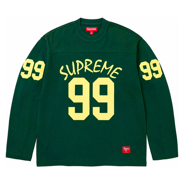 TWICE モモ着用 supreme 99 l/s football top Camisa Supreme 99 L/S Football Verde
