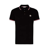 Camiseta Moncler Rib Polo Preta