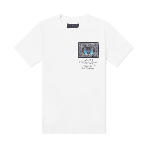 Pronta Entrega - Camiseta Amiri Ma Bandana White