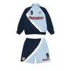 Pronta Entrega - Conjunto Supreme Equipe Half Zip Azul
