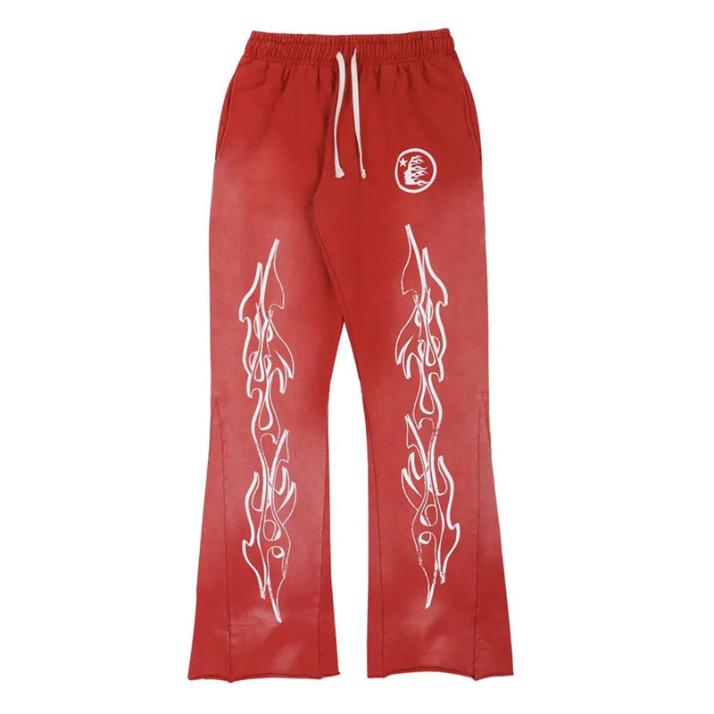 Calça Hellstar Red Flare Sweatpants