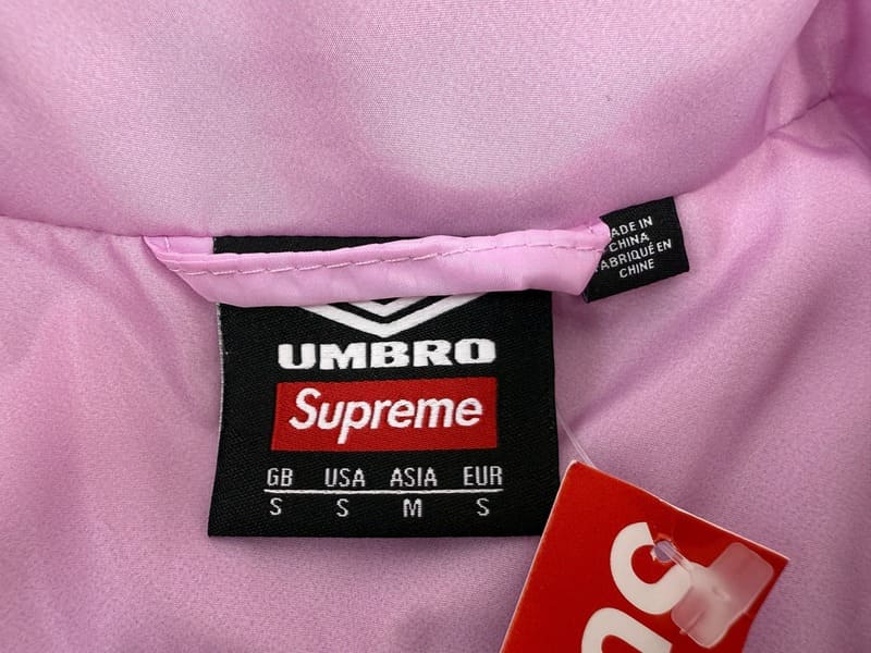Jaqueta Supreme x Umbro Gradient Track Pink