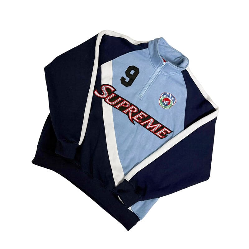 Jaqueta Supreme Equipe Half Zip Azul