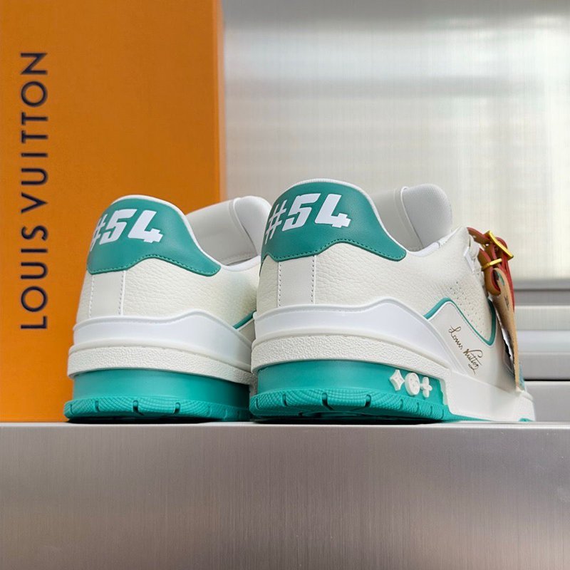 Louis Vuitton LV Trainer White Blue
