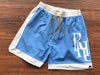 Pronta Entrega - Rhude Side Logo Shorts Blue