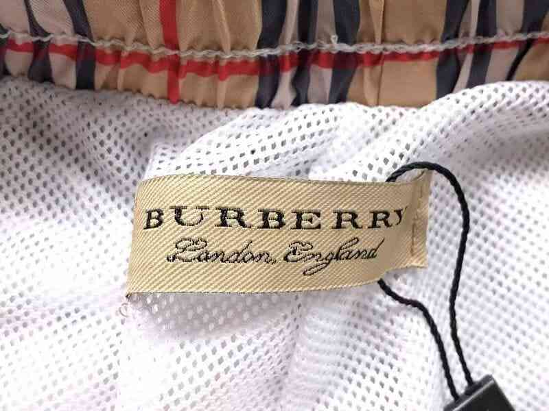 Short Burberry Check Drawcord Swim