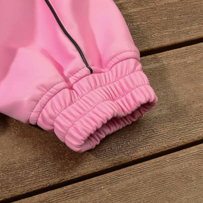 Jaqueta Supreme x Umbro Leather Track Pink