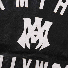 Jaqueta Amiri MA Hollywood bomber Leather Black